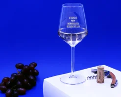 Verre à vin personnalisé - Message