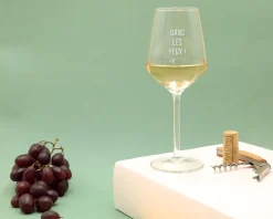 Verre à vin personnalisé - Message