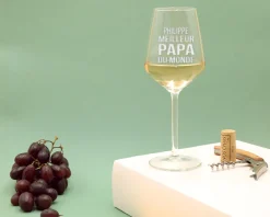 Verre à vin personnalisable - Meilleur Papa
