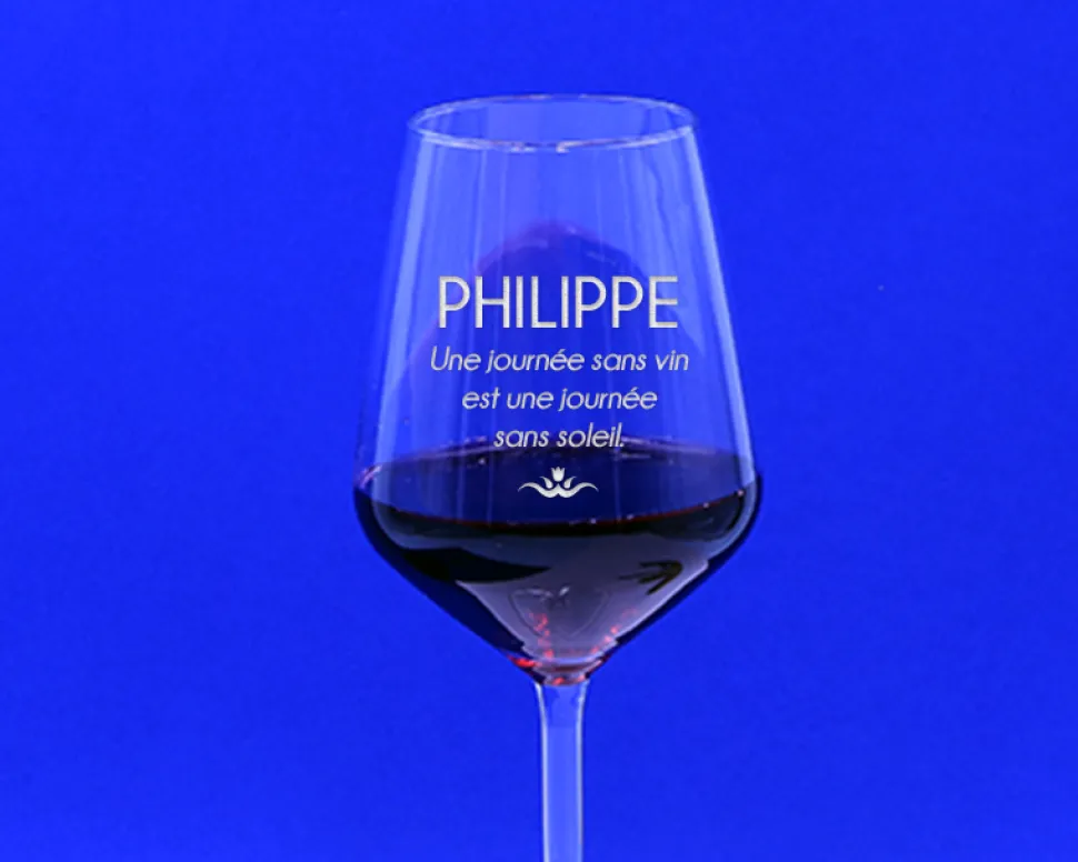 Verre à vin personnalisable - Citation