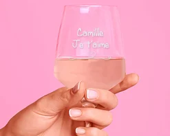 Verre à vin personnalisable - Déclaration