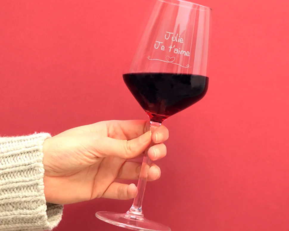 Verre à vin personnalisable - Déclaration