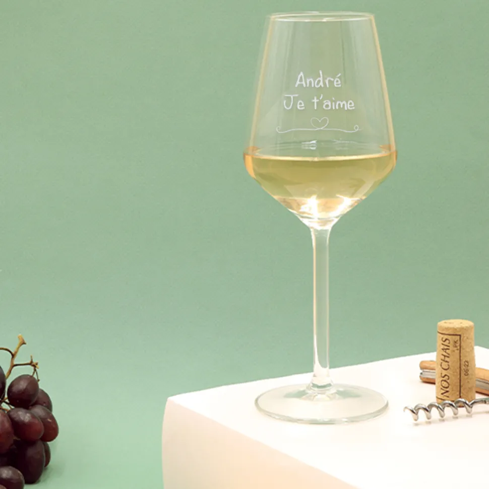 Verre à vin personnalisable - Déclaration