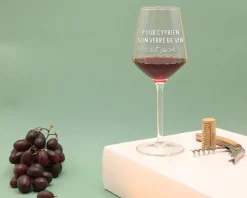 Verre à vin personnalisable - Message
