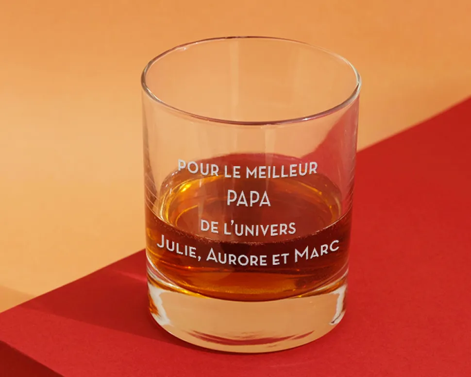Verre à whisky personnalisé - Message