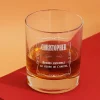 Verre à whisky personnalisé - Prénom et Message