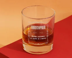 Verre à whisky personnalisé - Prénom et Message