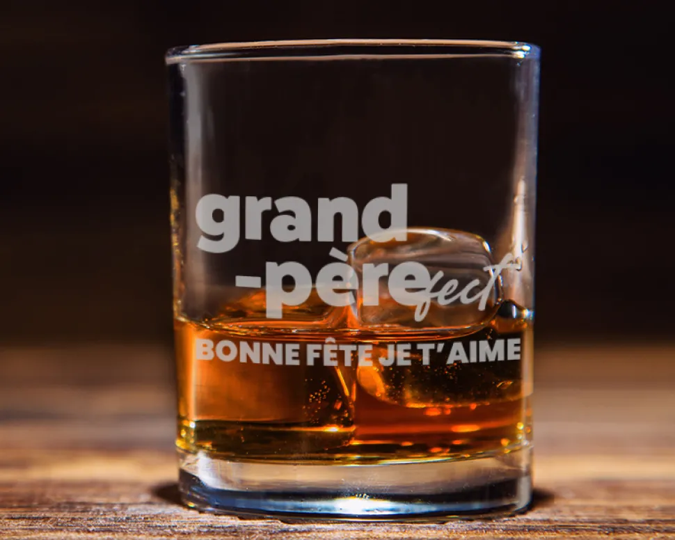 Verre à whisky personnalisé - Grand Père-fect