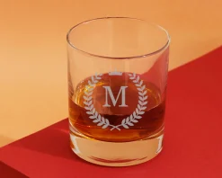 Verre à whisky personnalisé - Monogramme